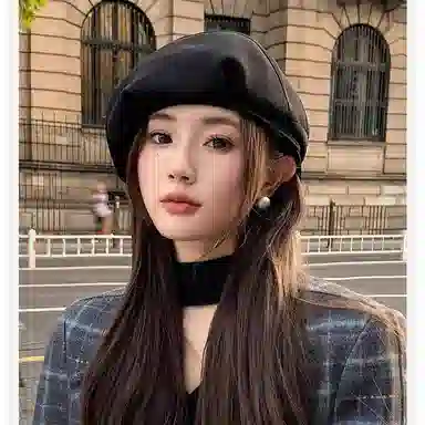 祎步康 韩版大头围显脸 涤纶 贝雷帽 女款