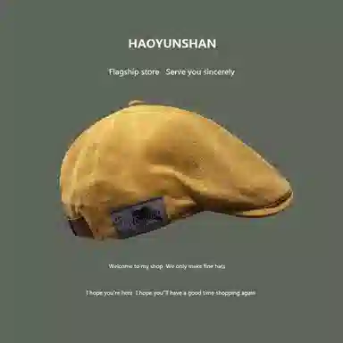 祎步康 日系街头潮流反戴 夏秋季百搭嘻哈前进帽 涤纶 贝雷帽 男女同款情侣款