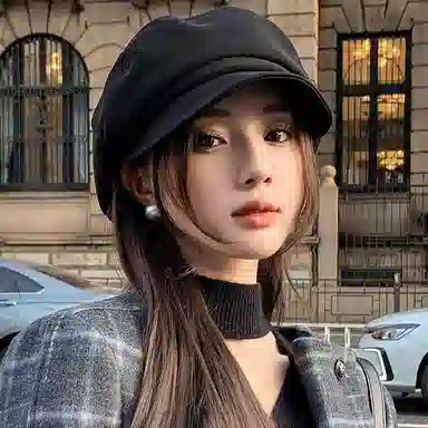 祎步康 韩版大头围显脸 涤纶 贝雷帽 女款