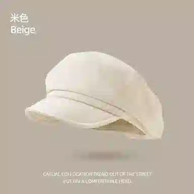 祎步康 韩版大头围显脸 涤纶 贝雷帽 女款