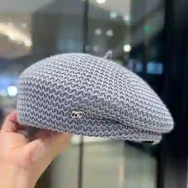 祎步康 透气显脸小薄款百搭定型压褶设计 棉麻 贝雷帽 女款