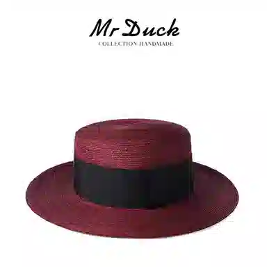 Mr Duck Straw Bucket Hat