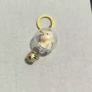 祎步康 创意卡通可爱立体猫咪铃铛风铃 塑料 挂件 男女同款情侣款