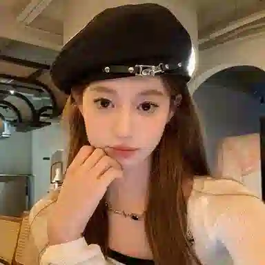 祎步康 日系皮带金属扣小众网红复古平顶百搭显脸小英伦画家帽 腈纶 贝雷帽 女款