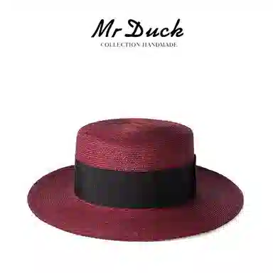 Mr Duck Straw Bucket Hat