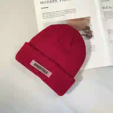 祎步康 韩版冷帽秋冬季保暖套头帽 街头针织瓜皮帽户外潮 腈纶 绒线帽 男女同款情侣款