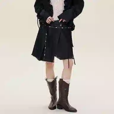 MostwantedLab Retro Washed Skirt