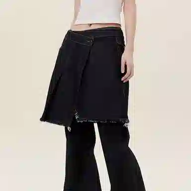 MostwantedLab Retro Washed Skirt