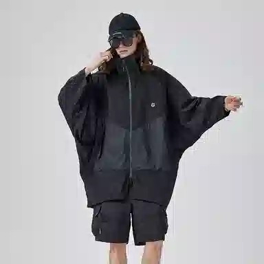 GUUKA Tech Hooded Zip Jacket Black