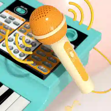 古欧 双层电子琴初学者可弹奏 艺术启蒙 早教益智玩具