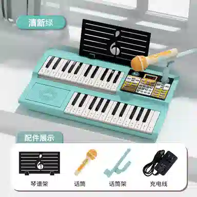 古欧 双层电子琴初学者可弹奏 艺术启蒙 早教益智玩具