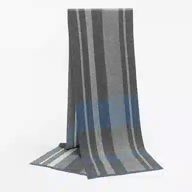 优幽兰 加厚 防风防寒保暖 绒线围巾 男款