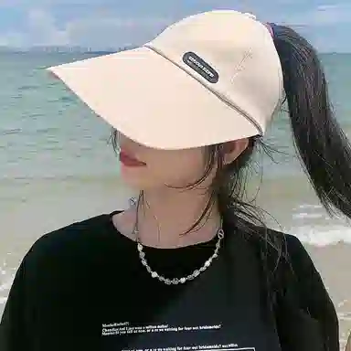 优幽兰 防晒遮阳运动风时尚简约显脸小户外防紫外线 棉 鸭舌帽 女款