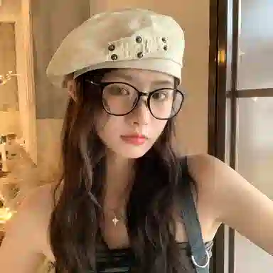 优幽兰 复古做旧水洗牛仔百搭大头围显脸小画家帽时尚潮流文艺风个性设计感帽子四季通用 棉 贝雷帽 女款