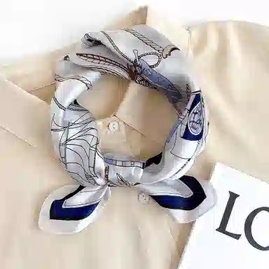 优幽兰 小众设计感撞色 小方巾实用搭配 多功能包包装饰 减龄气质 丝巾 女款