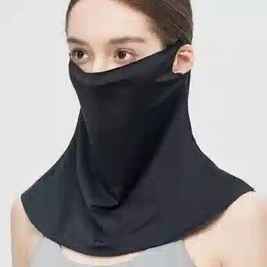 优幽兰 休闲百搭全脸颈部防护夏季开车遮阳口罩透气凉感脸罩护眼角挂耳面纱防紫外线脸基尼旅行登山推荐 锦纶 防晒面罩 女款