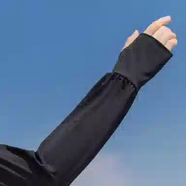 优幽兰 防晒户外防紫外线开车骑行休闲纯色便携小众设计感零触感 防晒袖 男女同款情侣款