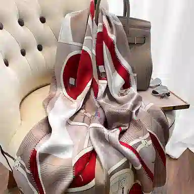 优幽兰 长条优雅精致气质 桑蚕丝 丝巾 女款 礼盒装