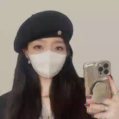 优幽兰 韩版潮流高级感显脸小画家帽时尚百搭加厚保暖八角帽休闲简约纯色防风防寒甜美淑女蓓蕾 绵羊毛 贝雷帽 女款