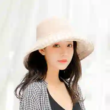 优幽兰 休闲 时尚潮流防紫外线双面可戴大帽檐 出行简约潮流拍照打卡 棉 防晒帽 女款