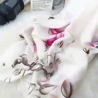 优幽兰 复古花卉优雅百搭时尚潮流复古简约温柔气质防晒印花长款舒适 丝巾围巾披肩纱巾空调毯 女款