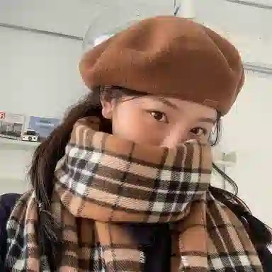 优幽兰 毛呢 学生韩版显脸小画家 防风防寒加厚保暖潮小众高级感 贝雷帽 女款