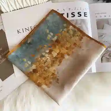 优幽兰 时尚百搭高级感韩版气质职业空姐优雅洋气配西装连衣裙包包绑带发带多功能 桑蚕丝 丝巾 女款