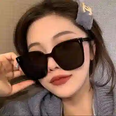 优幽兰 小众高级感大框显脸小偏光镜开车驾驶 防紫外线防晒街拍 方形 太阳眼镜 男女同款情侣款