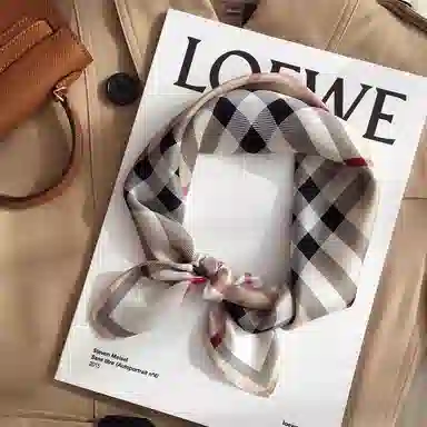 优幽兰 小方巾包包绑带休闲衬衫配饰妈妈减龄实用小众户外穿搭 桑蚕丝 丝巾 女款