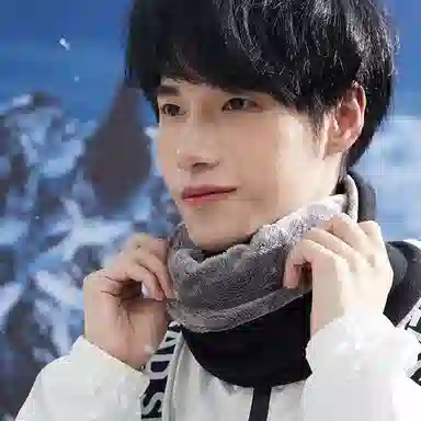 优幽兰 时尚百搭纯色冬季防风休闲简约户外骑车摩托车加绒加厚保暖面罩护颈套头防寒脖套 围脖 男女同款情侣款