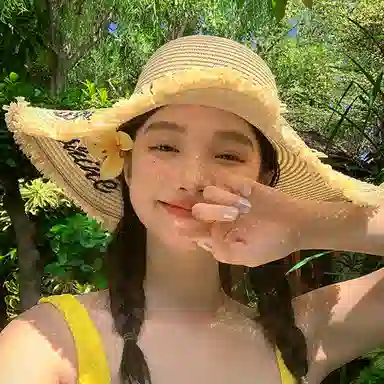 优幽兰 韩系甜美氛围感编织法式百搭海边沙滩度假大檐显脸小遮阳防紫外线出游 草编 防晒帽 女款