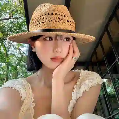 优幽兰 复古巴拿马风编织草帽女时尚潮流大帽檐遮阳帽海边度假拍照打卡百搭防紫外线太阳帽潮显脸小 纤维素材料 防晒帽 女款