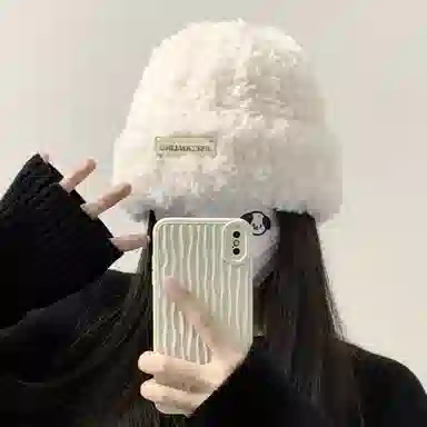 优幽兰 撞色流苏两用针织加厚防风防寒保暖英伦风高级感 绒线围巾 女款