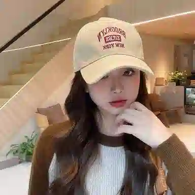 优幽兰 韩版显脸小 防风防寒高级感小众大头围休闲简约穿搭学生 聚酯纤维 鸭舌帽 男女同款情侣款