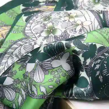 优幽兰 桑蚕丝长款气质韩版衬衣穿搭设计感发带通勤实用细窄款领巾实用飘带减龄四季通用 丝巾 女款