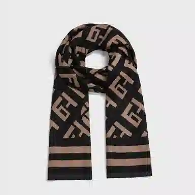 优幽兰 潮流设计感两用 空调房保暖防风防寒护脖子简约休闲 绒线围巾 女款