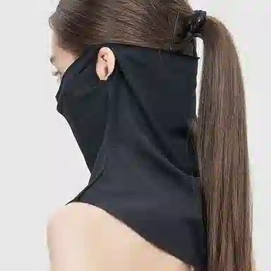 优幽兰 休闲百搭全脸颈部防护夏季开车遮阳口罩透气凉感脸罩护眼角挂耳面纱防紫外线脸基尼旅行登山推荐 锦纶 防晒面罩 女款