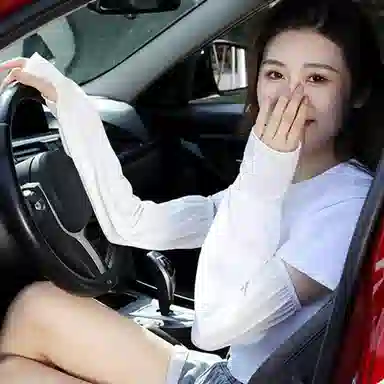 优幽兰 防晒户外防紫外线开车骑行休闲纯色便携小众设计感零触感 防晒袖 男女同款情侣款