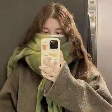 优幽兰 秋冬季纯色围脖百搭休闲时尚闺蜜防风防寒加厚保暖马海毛清新甜美穿搭 仿羊绒 绒线围巾 女款