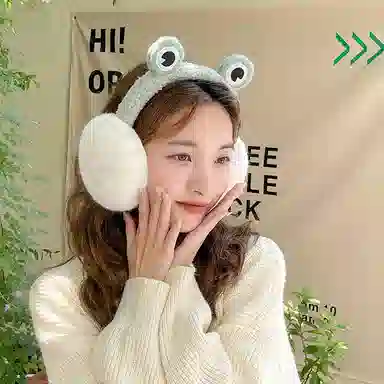 优幽兰 户外保暖毛绒骑行头戴式防风防寒护耳睡觉隔音提升睡眠质量防噪音 耳罩 女款