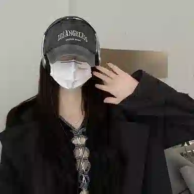 优幽兰 显脸小众字母遮阳韩版大头围防紫外线高级感防晒休闲旅游骑车开车 棉 鸭舌帽 男女同款情侣款