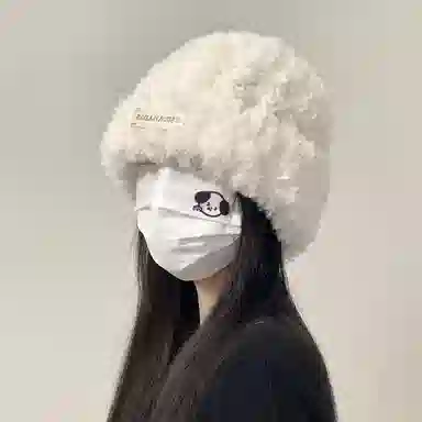 优幽兰 撞色流苏两用针织加厚防风防寒保暖英伦风高级感 绒线围巾 女款