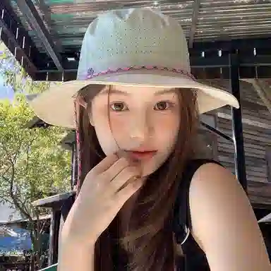 优幽兰 韩版百搭可爱透气大帽檐夏季时尚潮流户外登山帽遮阳防紫外线太阳帽子显脸小 锦纶 防晒帽 女款