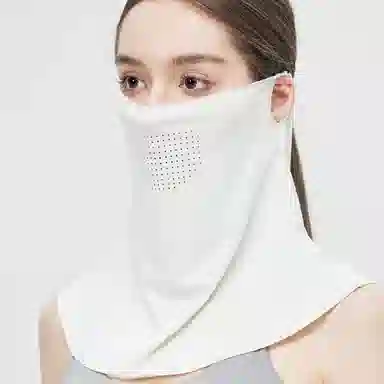 优幽兰 休闲百搭全脸颈部防护夏季开车遮阳口罩透气凉感脸罩护眼角挂耳面纱防紫外线脸基尼旅行登山推荐 锦纶 防晒面罩 女款