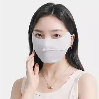 优幽兰 户外登山防风可水洗全脸遮阳舒适 简约挂耳式防紫外线透气骑行 口罩 女款