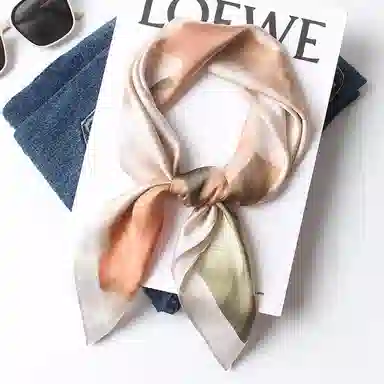 优幽兰 清新淡雅四季通用搭配衬衫洋气护颈高级感印花中国风穿搭 丝巾 女款