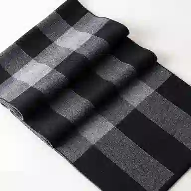 优幽兰 韩版 加厚防风防寒保暖 小众 绒线围巾 男款