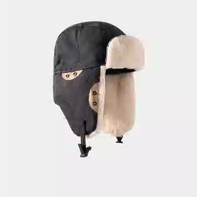 优幽兰 加绒加厚防风防寒保暖护耳户外骑行 雷锋帽 男女同款情侣款