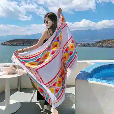 优幽兰 保暖外搭 两用旅行 减龄穿搭 空调房办公室 披肩 女款