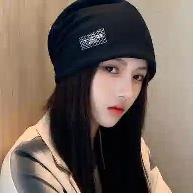 优幽兰 韩版显脸小针织 大头围 防风防寒保暖 绒线帽 男女同款情侣款